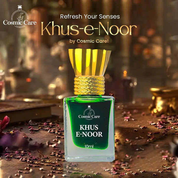 Khus-e-Noor Attar Perfume 10 ml each - Alcohol-Free Long-Lasting Luxurious unisex Fragrance